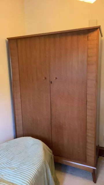 Mid Century Walnut Wardrobe From Alfred Cox Heals