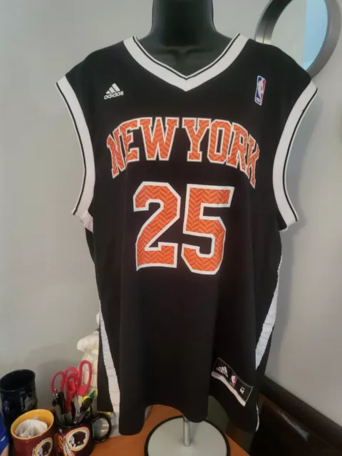 SALE! Derrick Rose #25 New York Knicks Adidas Swingman Jersey Blue Away Men  M