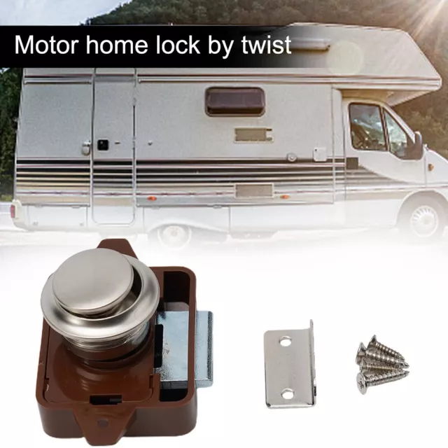 Elegant Zinc Alloy Catch Lock for Cupboards and Cabinets in Motorhomes