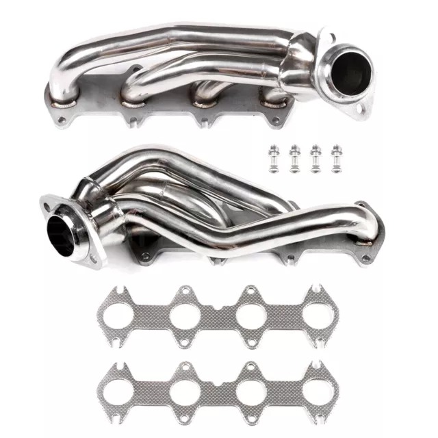 For Ford F150 2004-2010 5.4L V8 Stainless Exhaust Manifold Shorty Headers