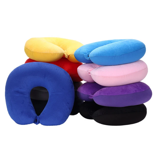 Travel Pillow U Shaped Neck Pillows Soft Nanoparticles Comfortable For Airplane