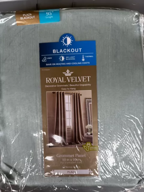 Royal Velvet Blackout Grommet Panel Plaza 50"x95" NEW!!!!