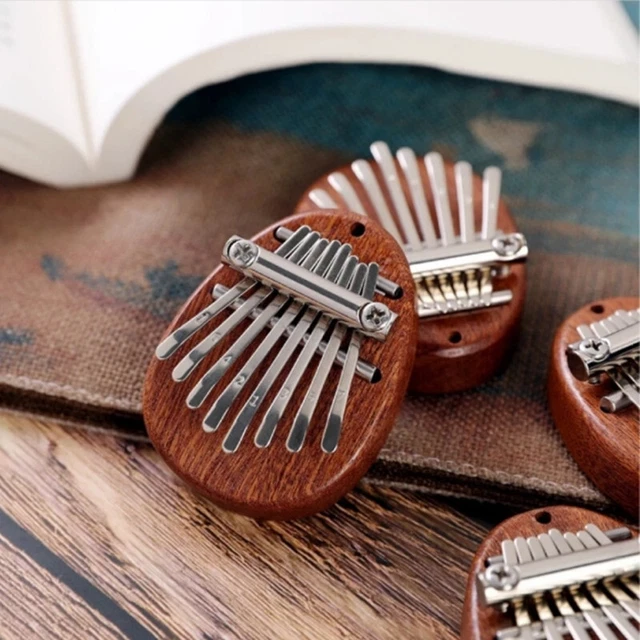 8 Key Kalimba Music Instrument Mini Musical Keyboard Wooden Mbira Beginners Gift