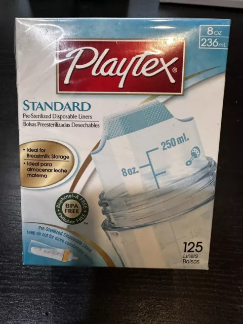 [1] Playtex Standard Pre Sterilized Disposable Liners (125 Count - 8oz) BPA Free