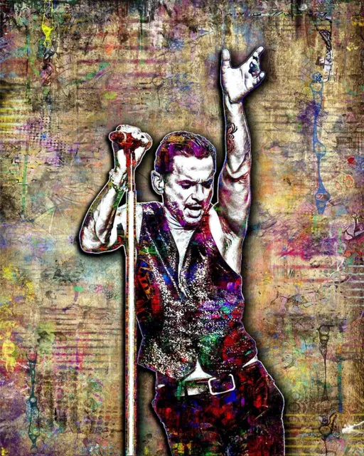 DEPECHE MODE DAVE GAHAN 16x20in Poster 2  Depeche Mode's Gahan Tribute Print