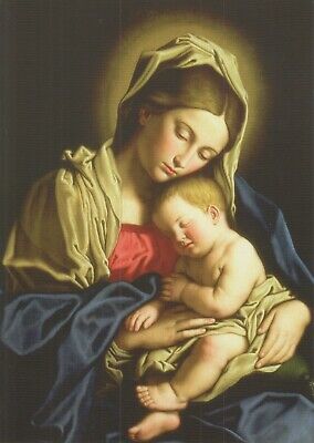 Christmas Mary Holding Baby Jesus Religious Christian Greeting Cards