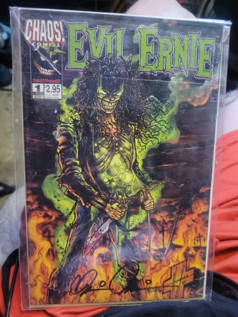 Evil Ernie Destroyer 1 Signed By Brian Pulido W/ Certificate Of Authenticity