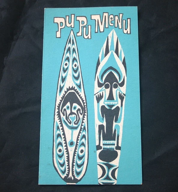 Vintage MAI KAI Tiki Restaurant PUPU Menu 1960s Vintage MAI KAI Tiki Restaurant PUPU Menu 1960s