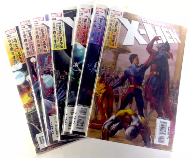 Marvel UNCANNY XMEN (2007) #480 481 482 483 484 485 486 Lot VF/NM TO NM