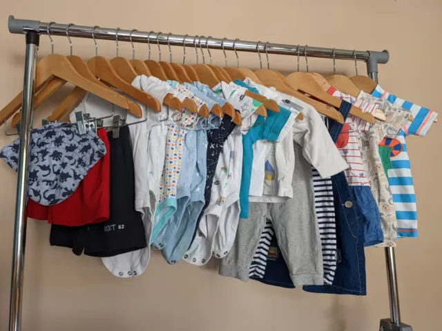 Boys Clothes Bundle Age 3-6 Months Summer Bundle T Shirts Romper Suits Swim Next