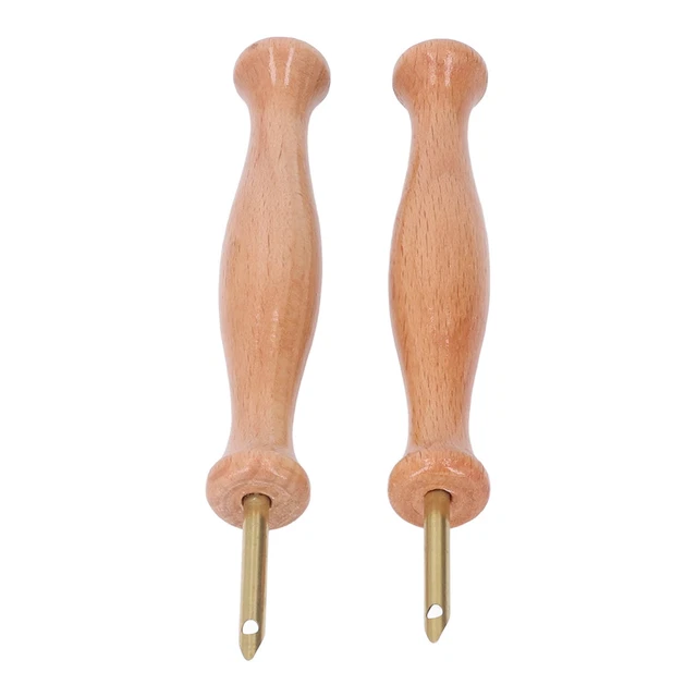 Kit de aguja perforadora aguja perforadora mango de madera fácil operación para