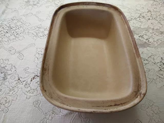 VINTAGE PAMPERED CHEF RECTANGULAR BAKER Stoneware Deep Dish Roasting Pan OR Lid