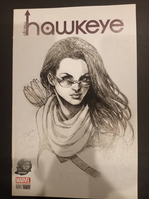 All-New Hawkeye #1 Siya Oum Phantom Sketch Variant (2016) Disney+ 🔥HOT🔥