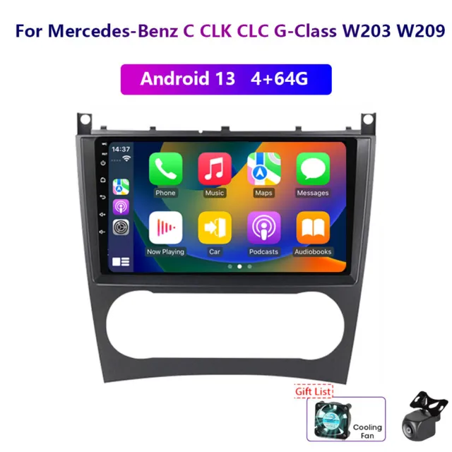 Autoradio GPS Android 9.0 7 pour Mercedes Benz C/CLC/CLK W203 W209