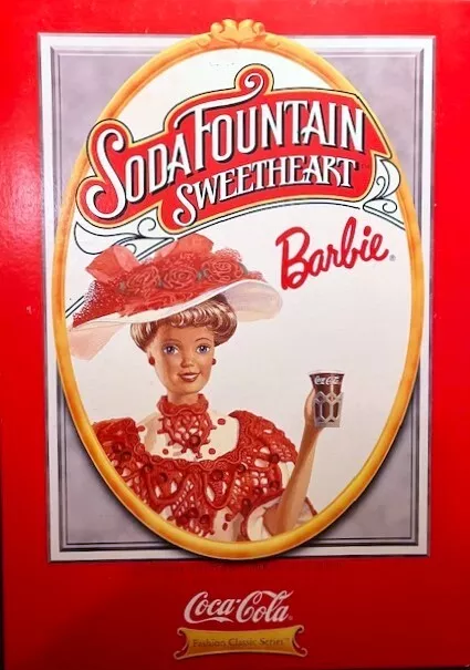 Doll: 1996 Barbie -“Soda Fountain Sweetheart” – Coca-Cola Fashion Classic Series
