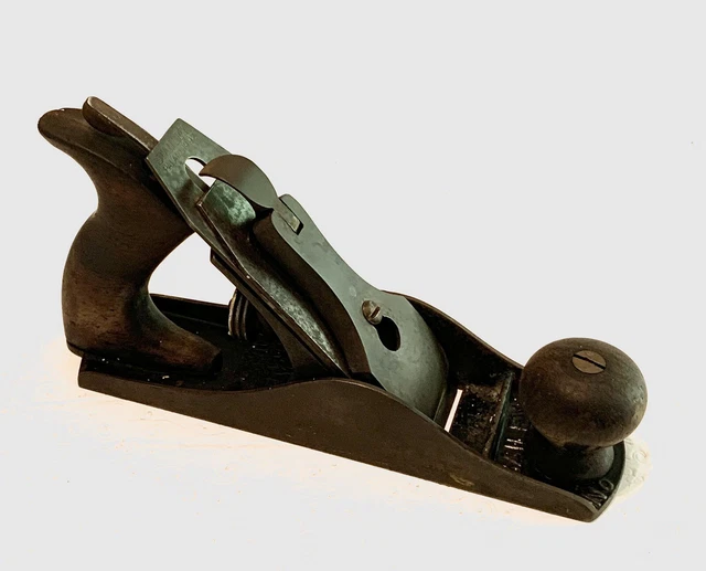 Antique Stanley Bailey No.3 Type 9 Hand Plane 1902-1907 Smooth Bottom