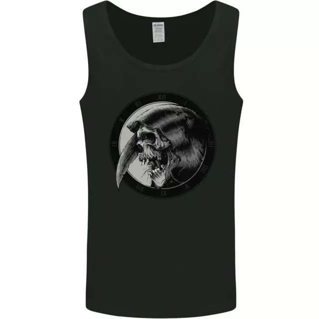 Grim Reaper Orologio Teschio Biker Gotico Demone Da Uomo Gilet Cisterna