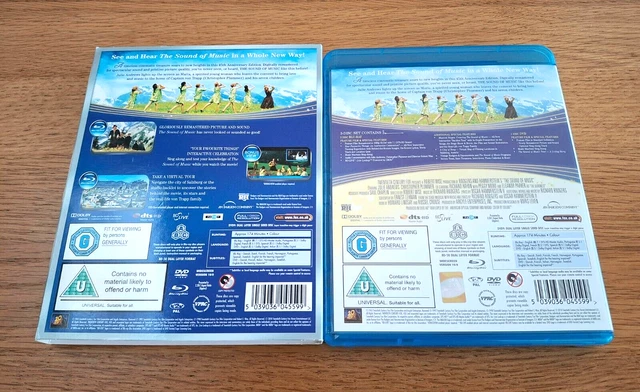 THE SOUND OF Music 45th Anniversary Edition 3-Disc Blu-ray + DVD [Like ...