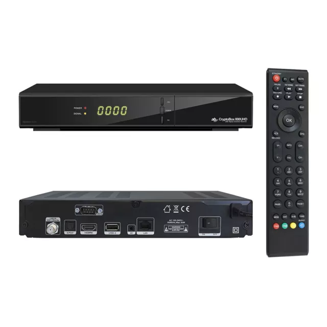 Viark SAT 4K UHD DVB-S2X Multistream Receiver H.265 + LAN/Wifi Schwarz