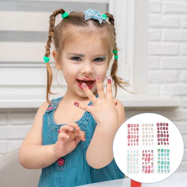 144 piezas Uñas ataúd de Navidad Uñas postizas Xam uñas artificiales