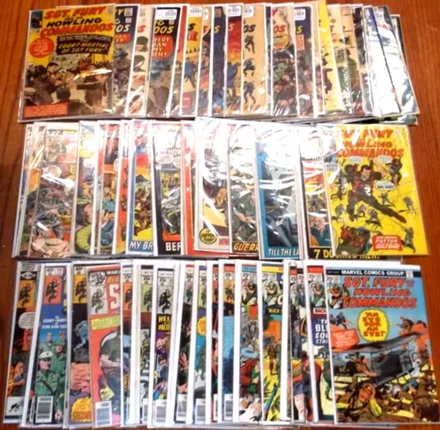 Sgt Fury And His Howling Commandos Set Of 70 Comics