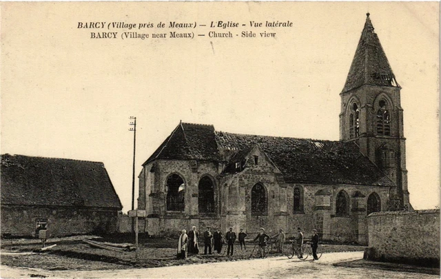 CPA AK Militaire BARCY - L'Église (362243)