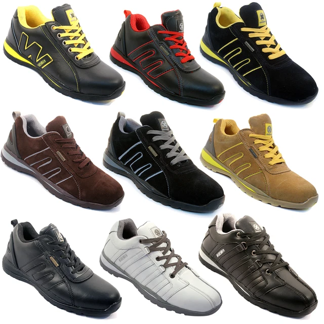 ** Mens Womens Safety Trainers Shoes Boots Work Steel Toe Cap Ankle Size Ladies