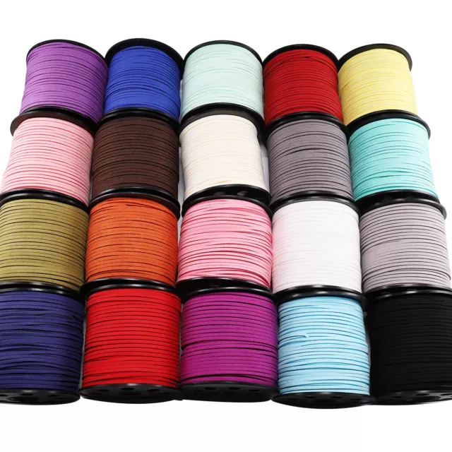 90M Faux Suede Leather Rope Thread Cord Bracelet Crafts For DIY Jewelry Making