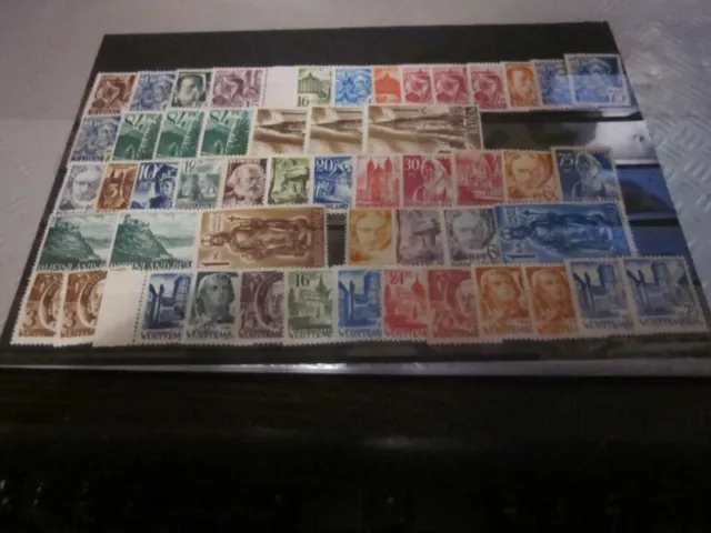 Franz. Zone, Baden, RPS + Württemb. Lot 61 postfr.** Marken aus 1947-1948,Kw 40€