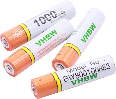 Eunicell ENVOI AVEC SUIVI LR03  1,2 volt 900 mAh EUNICELL 4  piles rechargeables AAA 