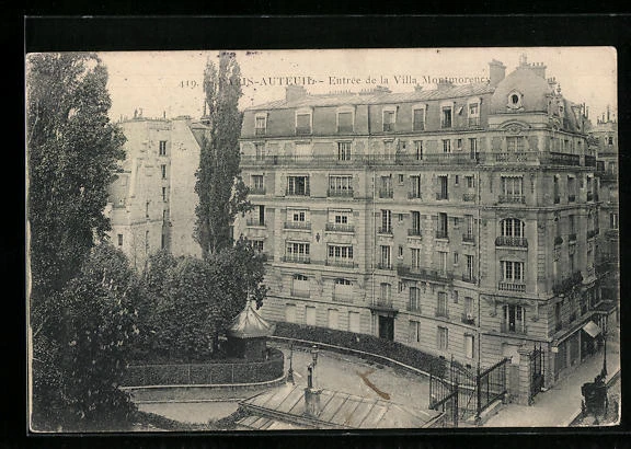 CPA Paris-Auteuil, entrance to the city of Montmorency 1906
