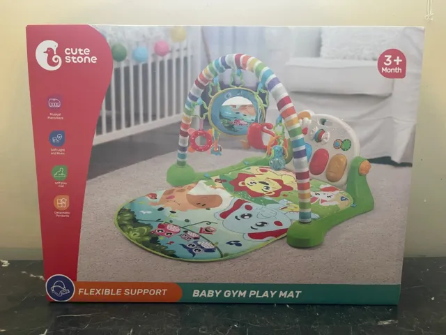 Baby Gym Mat Kick & Play Piano Gym, Musical Activity Center Infants Tummy Time