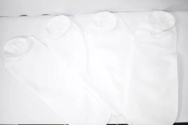 Lot of 4 Size 2 Polypropylene Felt Filter Bags 50 Micron 88-0185 P0-50-P2S