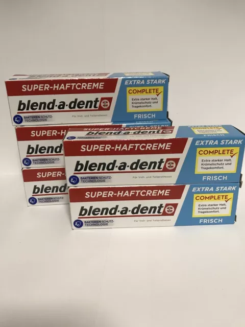 blend-a-dent Complete  Frisch Haftcreme 5 x 47g!!MHD 06/2026!!NEU & OVP!!!