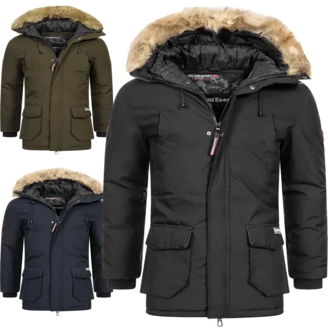 GEOGRAPHICAL NORWAY GIACCA invernale uomo outdoor parka cappotto