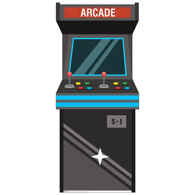 ARCADE GAME LIFESIZE CARDBOARD CUTOUT Standup Standee Poster Prop 80s
