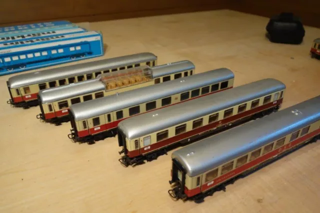 märklin h0 TEE Wagons 4058, 4085, 4086, 4087, 4090