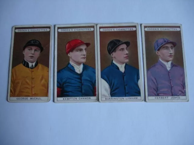 4 Ogdens OWNERS, RACING COLOURS & JOCKEYS (BLUE BACK) 1906