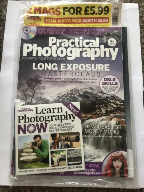 Pratical Photography December 2013 - 2 Magazine Pack With  2 CD’s 2