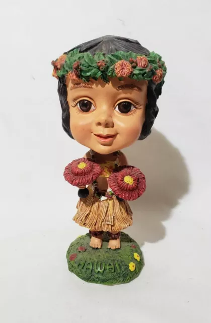 Vintage 6" KC Co Hawaiian Hula Girl Bobblehead Tiki