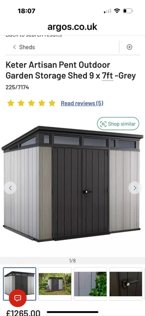 GARDEN SHED FOR Sale New Keter Artisan 9 X 7 Shed 800 00 PicClick UK garden-shed-for-sale-new-keter-artisan-9-x-7-shed-800-00-picclick-uk
