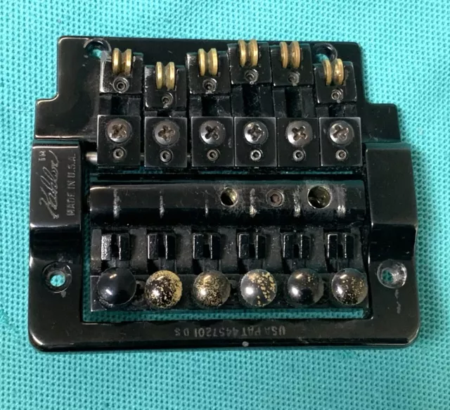 Vtg Kahler 2300 Tremolo Bridge Black Vibrato Made in USA