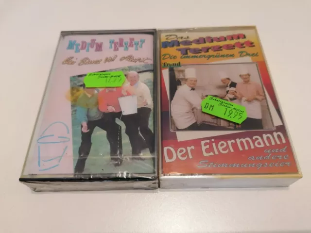 2x Medium Terzett MC Kassette Tape Brunner und Brunner Heino NEU OVP Folie