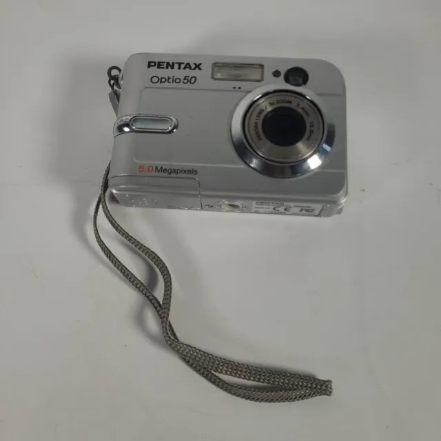 Pentax Optio 50 5.0MP Compact 3x Zoom Digital Camera Spares Repair NO POWER