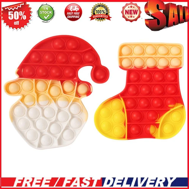 Silicone Squeeze Bubble Toys Funny Christmas Sensory Bubble Toys for Kids Adults