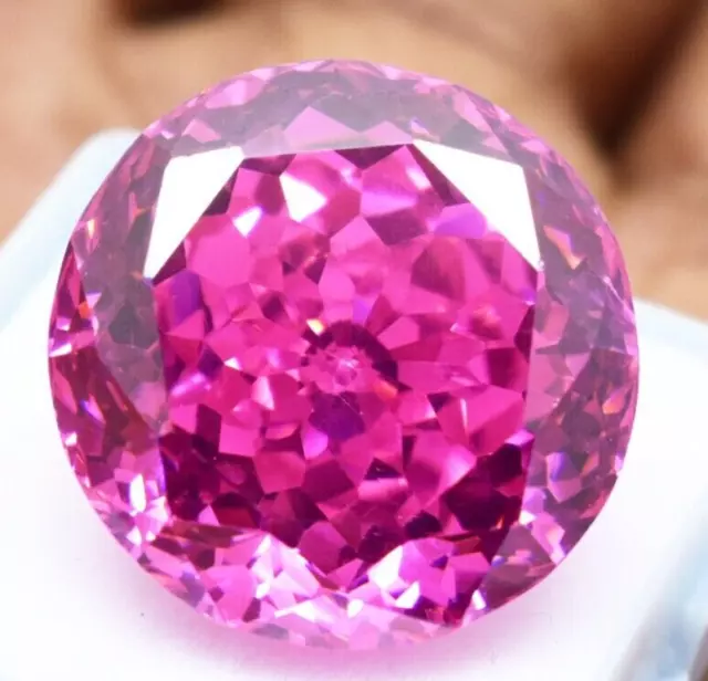 90.00 Cts Precious Combodian Natural Pink Zircon Round Cut Loose Gemstone