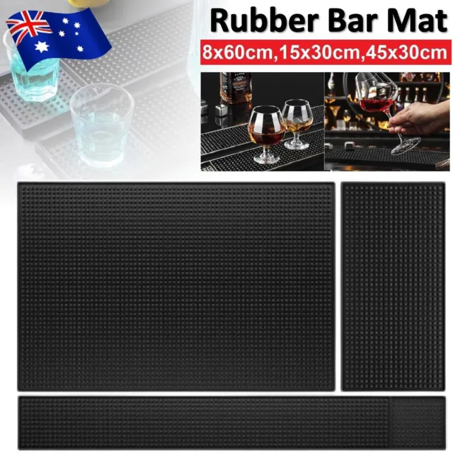 Non-slip Rubber Bar Mats Runners Glass Drip Tray Beer Drink Rail Bar Service Mat