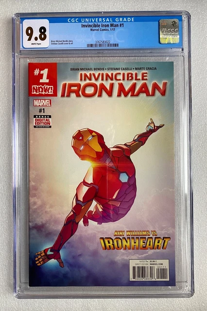 Invincible Iron Man #1 1St Print Cgc 9.8 1St App Riri Williams/Ironheart Mcu