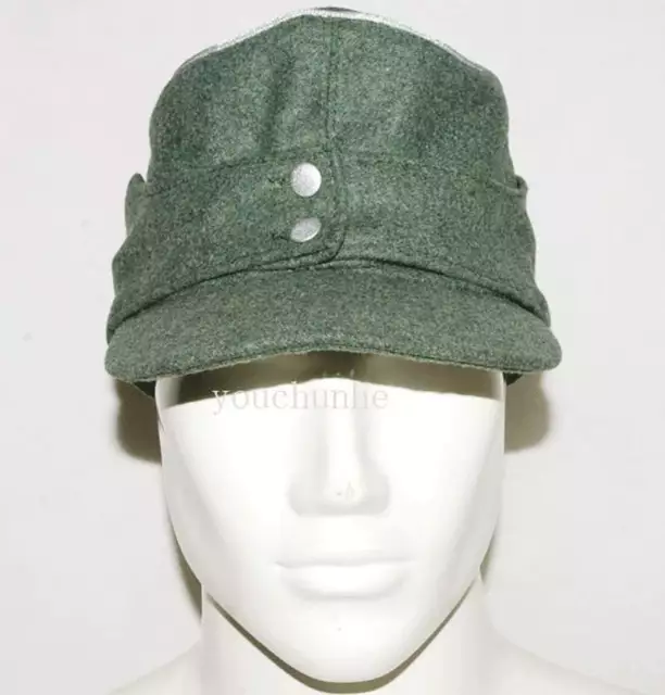 WWII WW2 GERMAN WH EM Officer M43 field PANZER WOOL panzer FIELD CAP XL - GM030 2