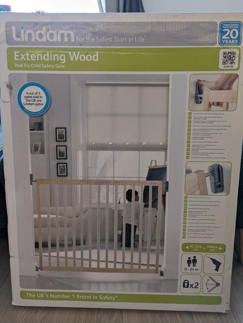 Lindam wooden extending stair deals gate